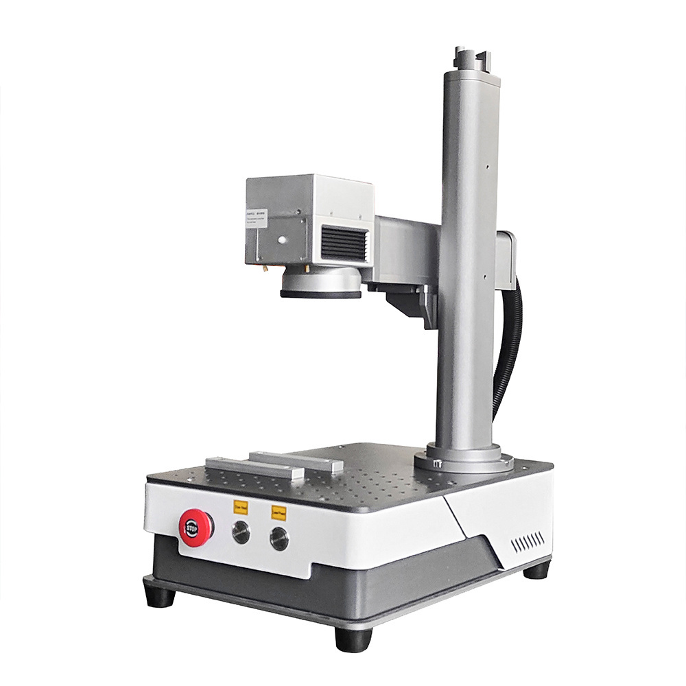 Best price small portable 30w 50W high performance auto fiber laser marking engraver machine