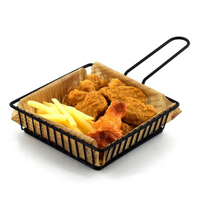 Stainless steel deep french fries serving frying chip wire mesh basket