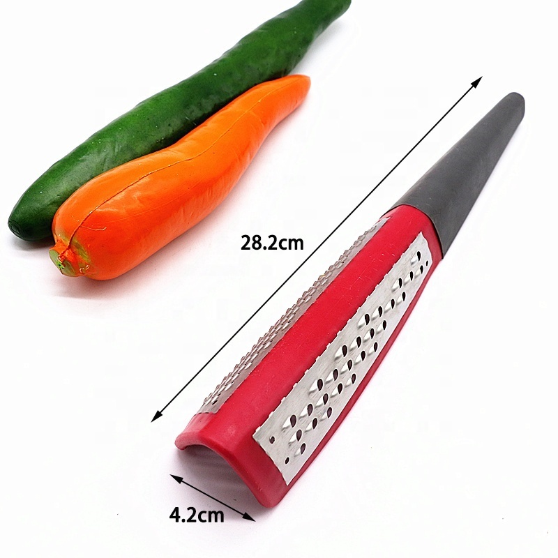 2 in  1 stainless steel handheld grater shredder cutter slicer for fruit vegetable nut cheese with comfortable non-slip handle