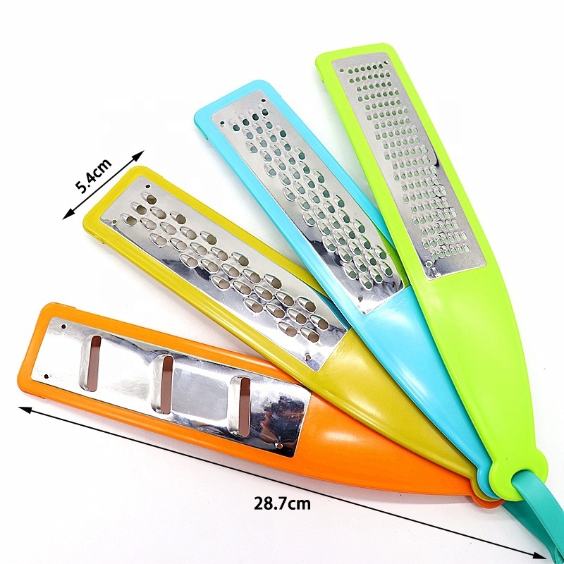 Multifunctional 4 pieces stainless steel cheese vegetable chocolate zest slicer grater set