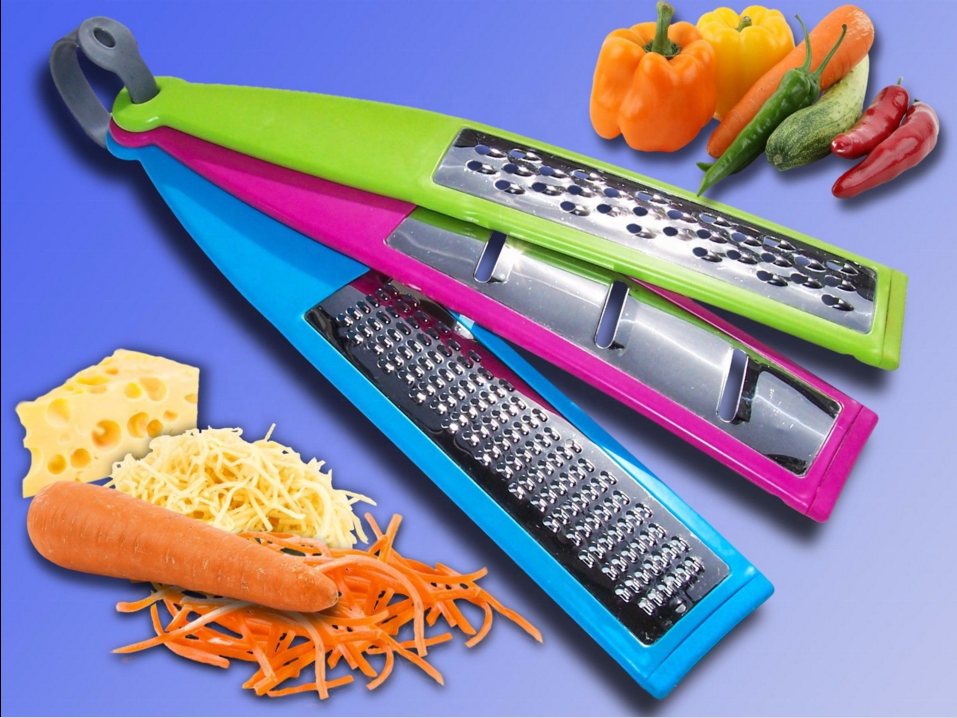 Multifunctional 4 pieces stainless steel cheese vegetable chocolate zest slicer grater set