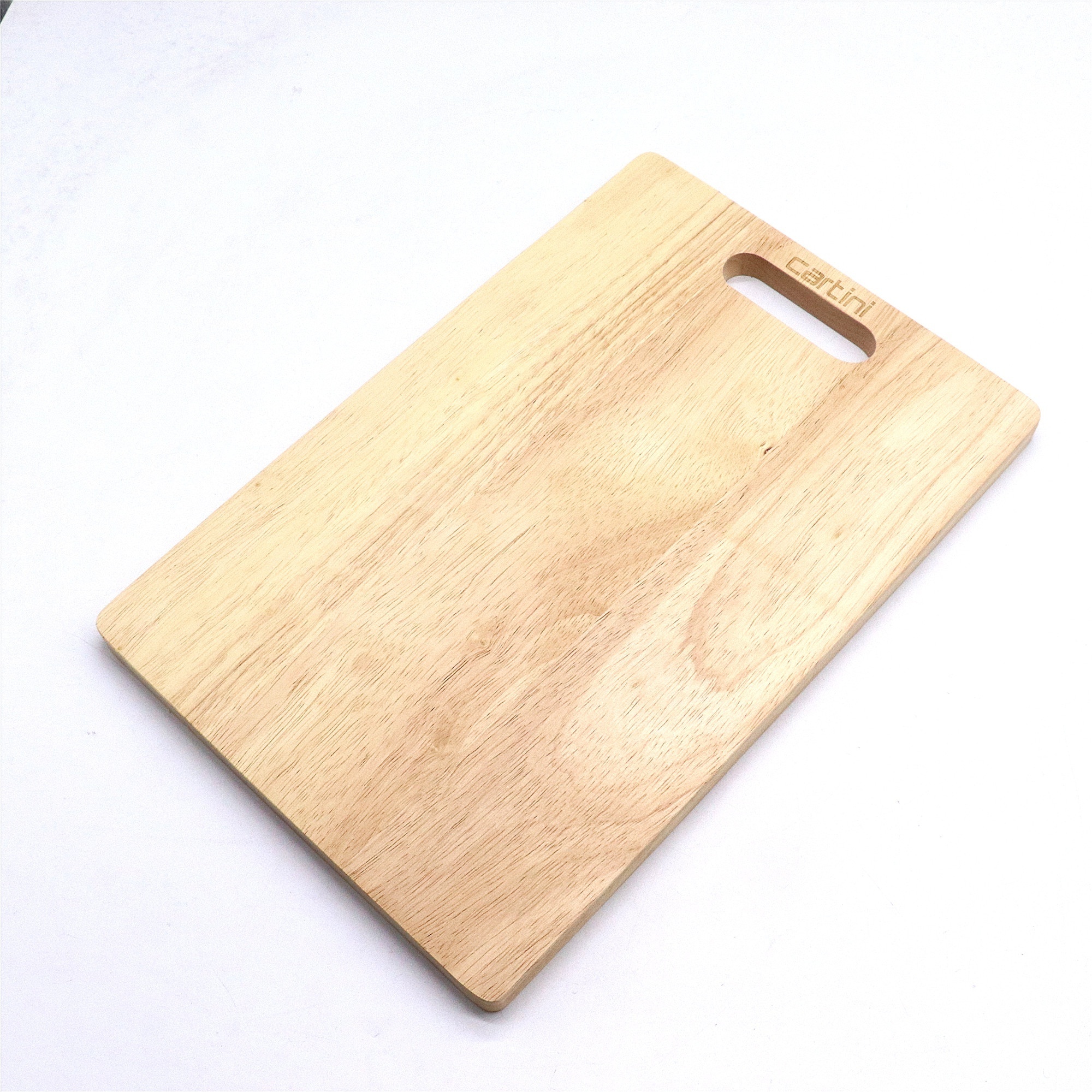 Wooden cutting board 1.5cm thick made from original rubber wood,using for cooking,meat,cheese and vegetable chopping