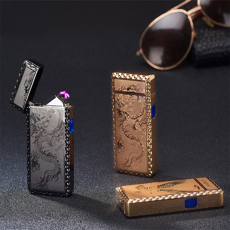 New Design Outdoor Camping Charging Plasma Arc Pulse Electric USB Encendedor Cigar Lighter