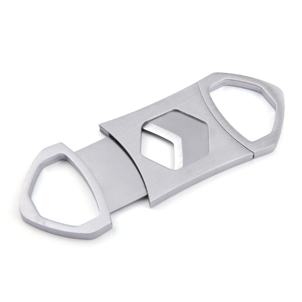 New Style V Cut Sharp Cigar Lighter Custom Logo Stainless Steel Cigar Cutter