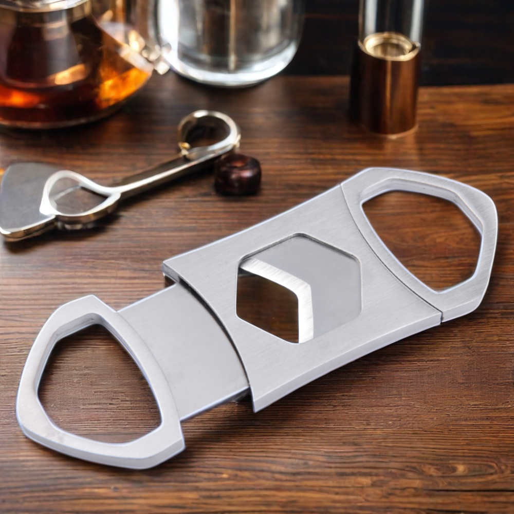 New Style V Cut Sharp Cigar Lighter Custom Logo Stainless Steel Cigar Cutter