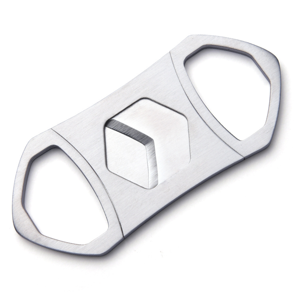 New Style V Cut Sharp Cigar Lighter Custom Logo Stainless Steel Cigar Cutter