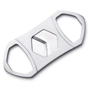 New Style V Cut Sharp Cigar Lighter Custom Logo Stainless Steel Cigar Cutter