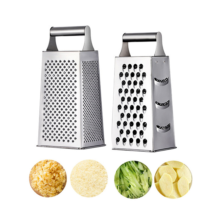 Kitchen Gadget 4 Sides Multi-purpose Stainless Steel Household Vegetable Cheese Box Grater