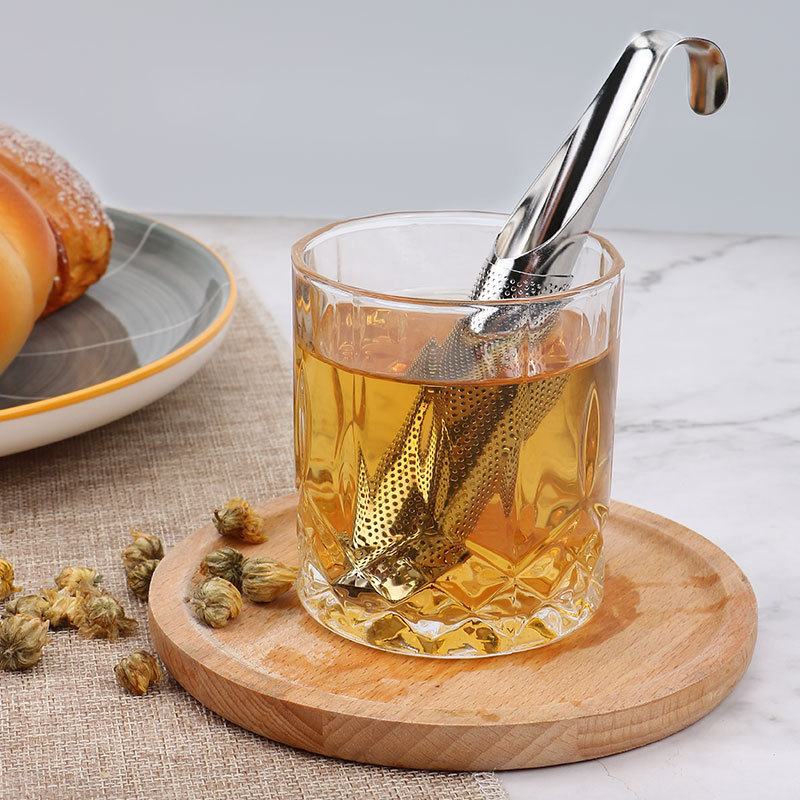 Wholesale tea infuser strainer stainless steel pipe metal strainer filter loose leaf tea infuser