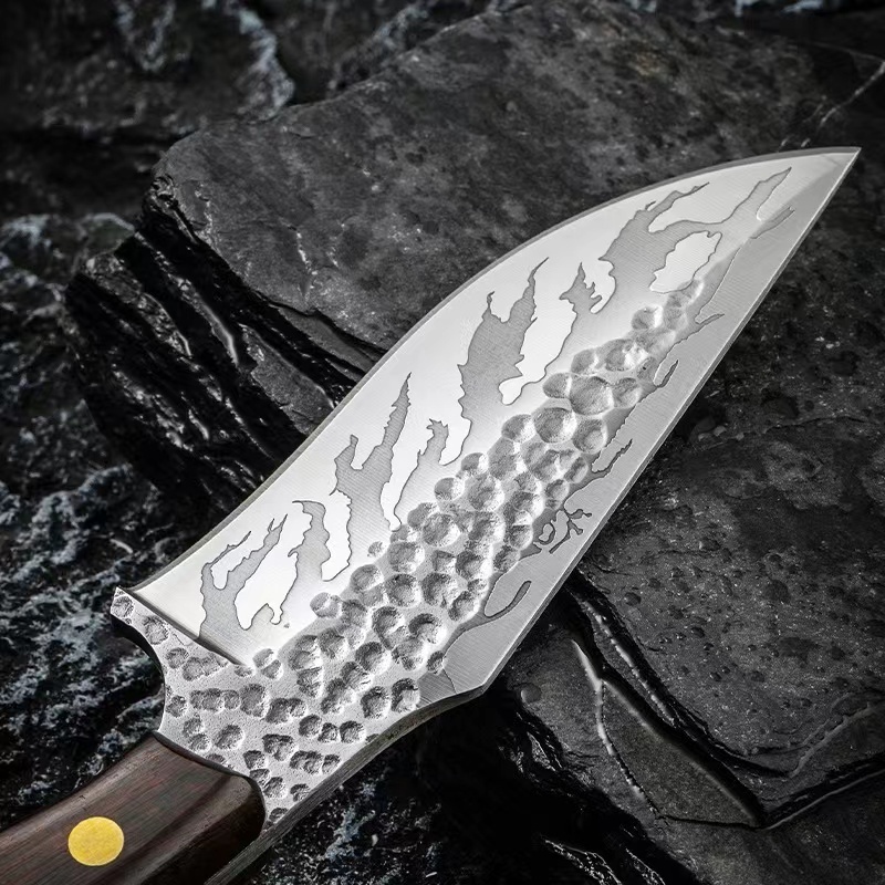 Good quality Professional  damascus  Steel forged titanium hunting survival tactical oem pocket toughbuilt reload utility knife