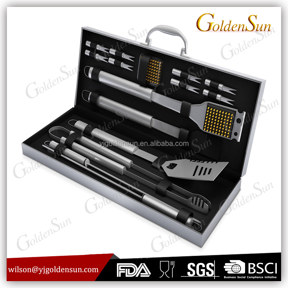 16pcs Stainless Steel Garden Barbecue Tools Set Grill Snap On Bbq Utensil Set