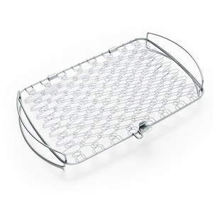 Large Stainless Steel Wire Mesh Fish BBQ Grill Basket