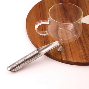 Food Grade Fine Mesh Stainless Steel  Stick Pipe Tea Infuser for Loose Tea