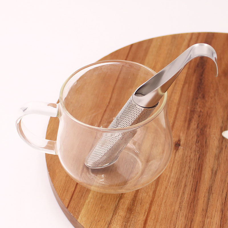 Food Grade Fine Mesh Stainless Steel  Stick Pipe Tea Infuser for Loose Tea