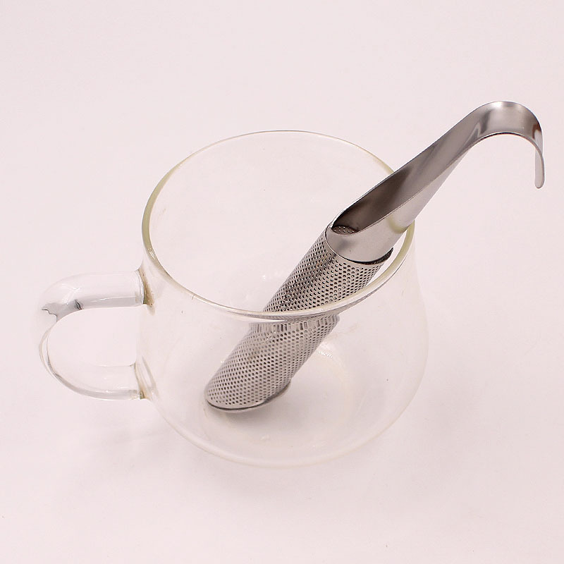 Food Grade Fine Mesh Stainless Steel  Stick Pipe Tea Infuser for Loose Tea