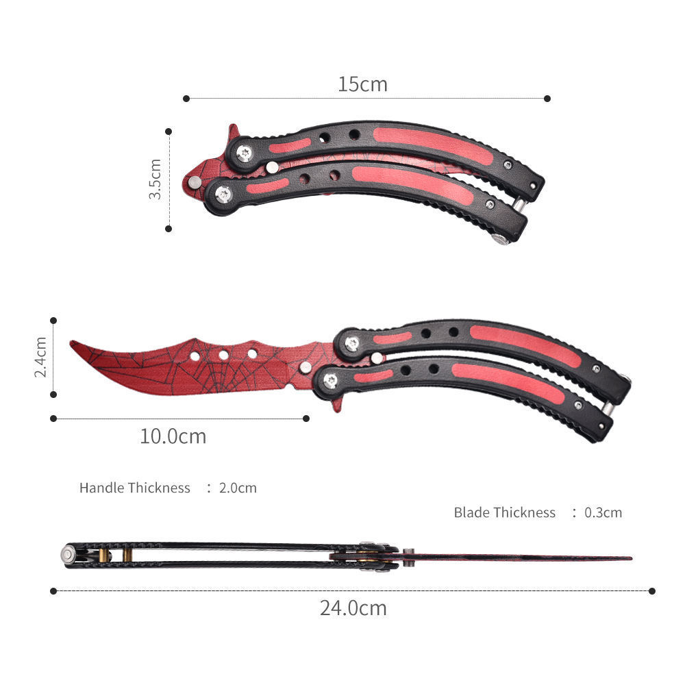 Wholesale New Arrival Stainless Steel Tactical Blunt Blade Training Outdoor Folding Knife