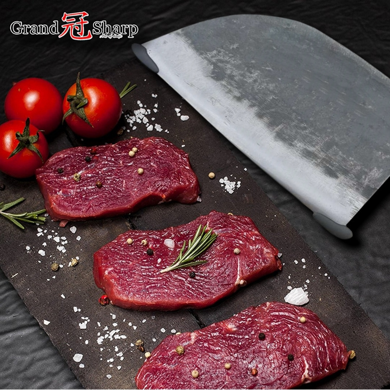 NEW Handmade Forged Chinese Cleaver Chef Knife Clad Steel Vegetables Meat Slicing Tools Professional Kitchen Knives Cooking BBQ