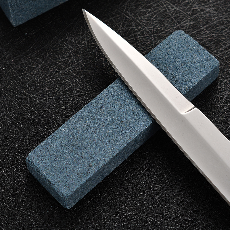 Customized size blue double-sides small whetstone 120/240 grit mini grindstone knife sharpening stone