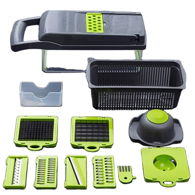 14 to 1 manual vegetable mandolin slicer vegetable shredder