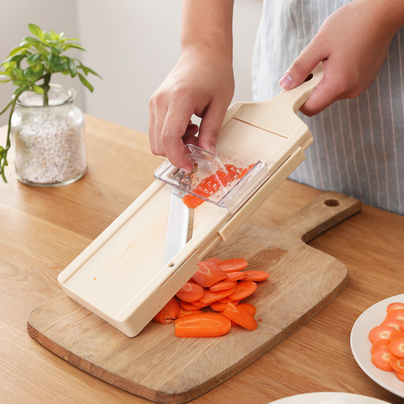 4-blade adjustable manual slicer Japanese fruit cutter shredder