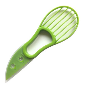 Factory Outlet Kitchen Avocado Fruit Tools Avocado Cutter Peeler 3 In 1 Avocado Slicer