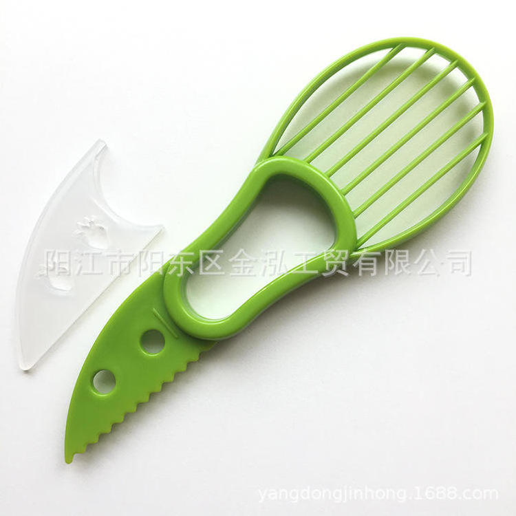 Factory Outlet Kitchen Avocado Fruit Tools Avocado Cutter Peeler 3 In 1 Avocado Slicer