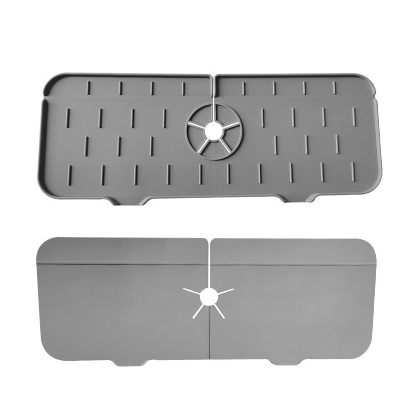 Silicone Draining Mat Kitchen Sink Faucet Mat Alfombrilla Para Fregadero Foldable Bathroom Sink Drain Mat