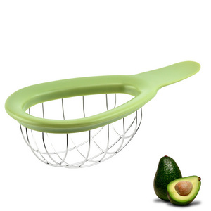 Plastic 304 Stainless Steel Avocado Cutter Pelador De Aguacates Kiwi Fruit Avocado Knife Slicer Cutter