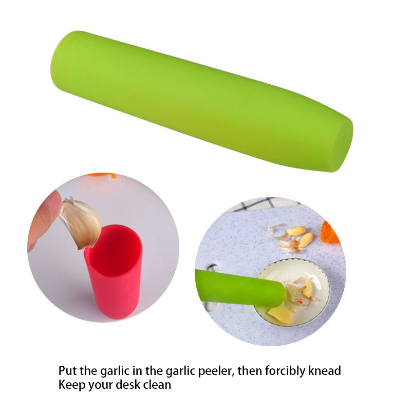 Food Grade Silicone Garlic Peeler Cooking Tools Pelador De Ajo BPA Free Kitchen Gadgets Garlic Peeler Silicone Roller