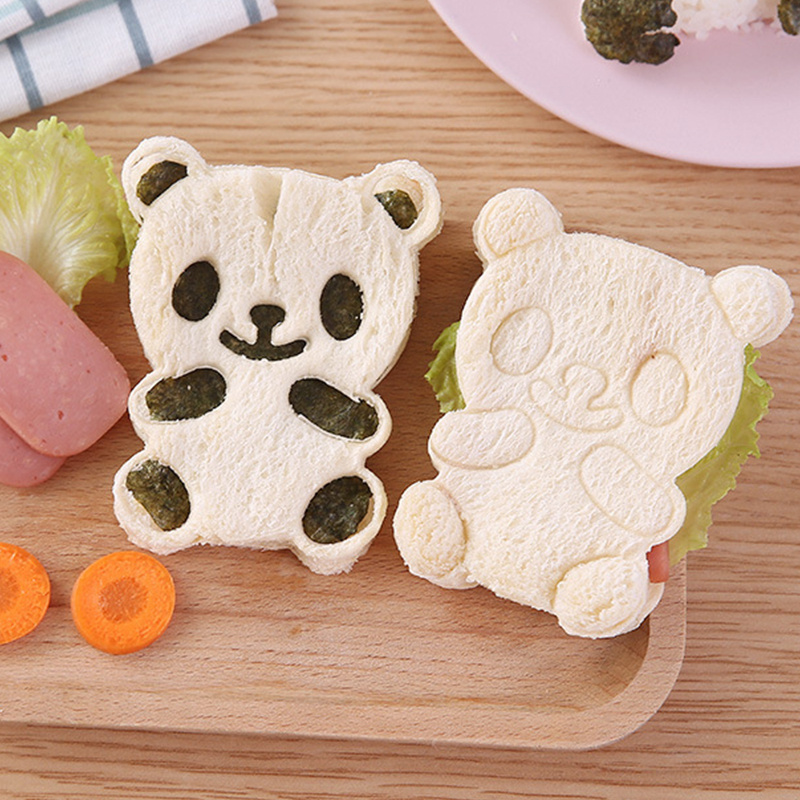 Food Grade Sushi Maker Rice Cute Panda DIY Sushi Benti Nori Kitchen Rice Mould Sushi Haciendo Kit Sandwich Rice Ball Mold