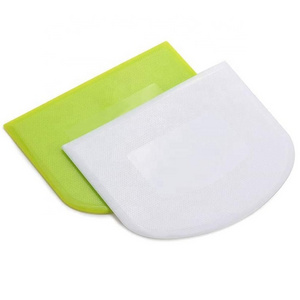 Food-safe Multipurpose Plastic Bowl Dough Scraper For Bread Dough Cake Fondant Icing