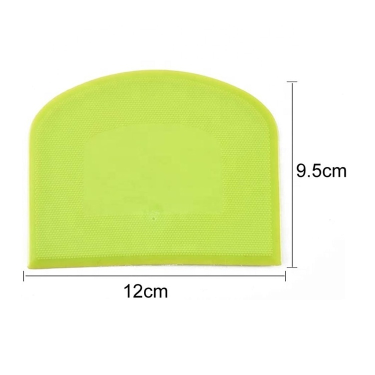 Food-safe Multipurpose Plastic Bowl Dough Scraper For Bread Dough Cake Fondant Icing