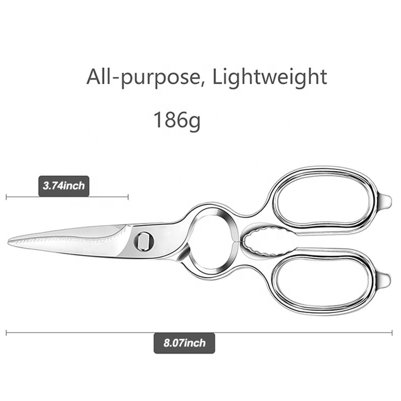 Heavy Duty Come Apart Ultra Sharp Multi-function Scissors Bottle Opener Kitchen Forged Shears Stainless Steel Kitchen Shears