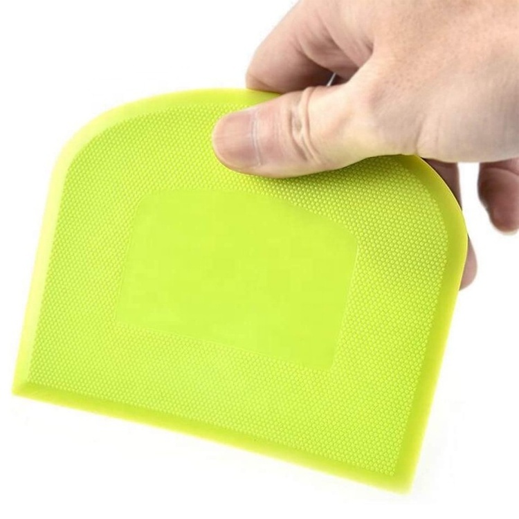 Food-safe Multipurpose Plastic Bowl Dough Scraper For Bread Dough Cake Fondant Icing