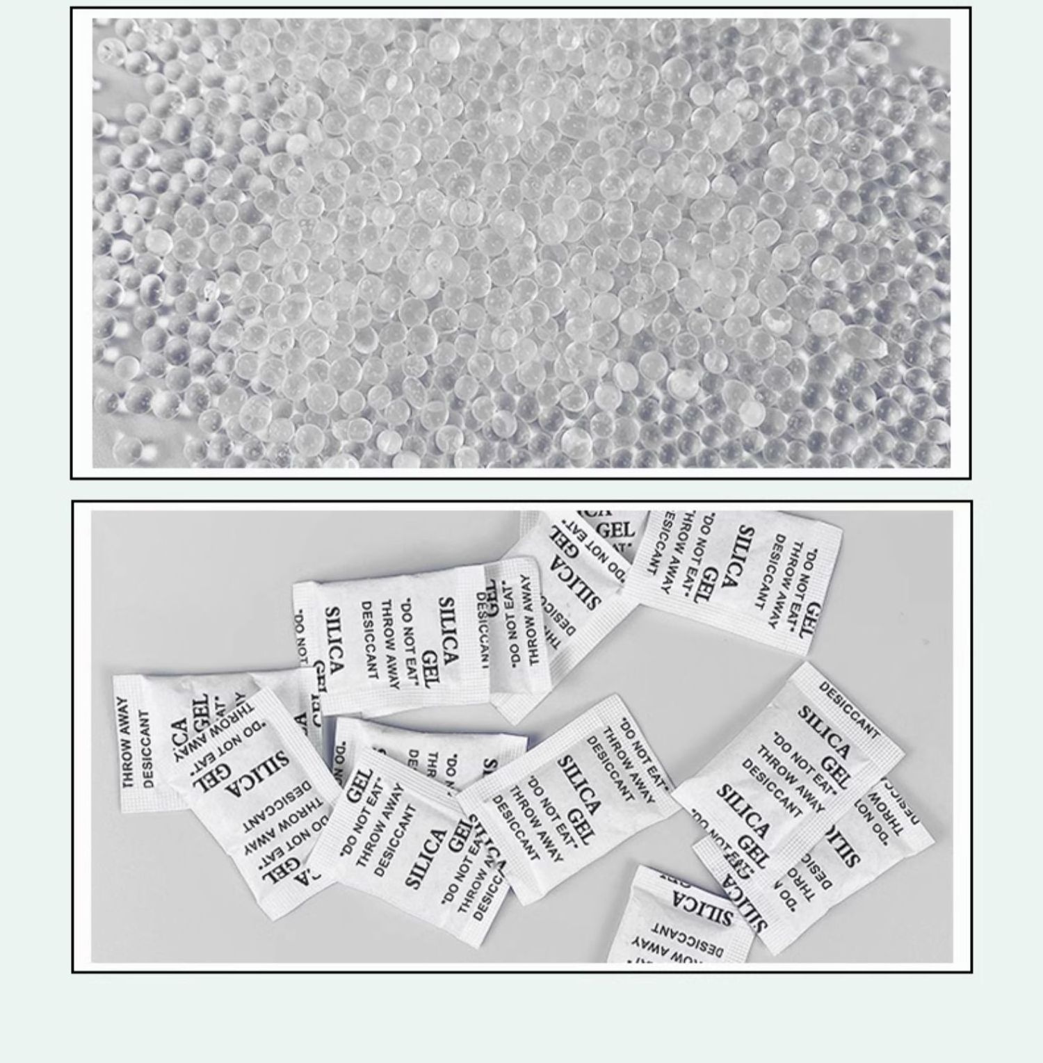 Custom Non woven fabric packaging 1g 2g 5g 10g 100g 200g food grade silica gel desiccant sachet