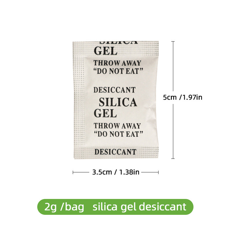 China MSDS food grade white absorbent damp proof silica gel sachet 2g