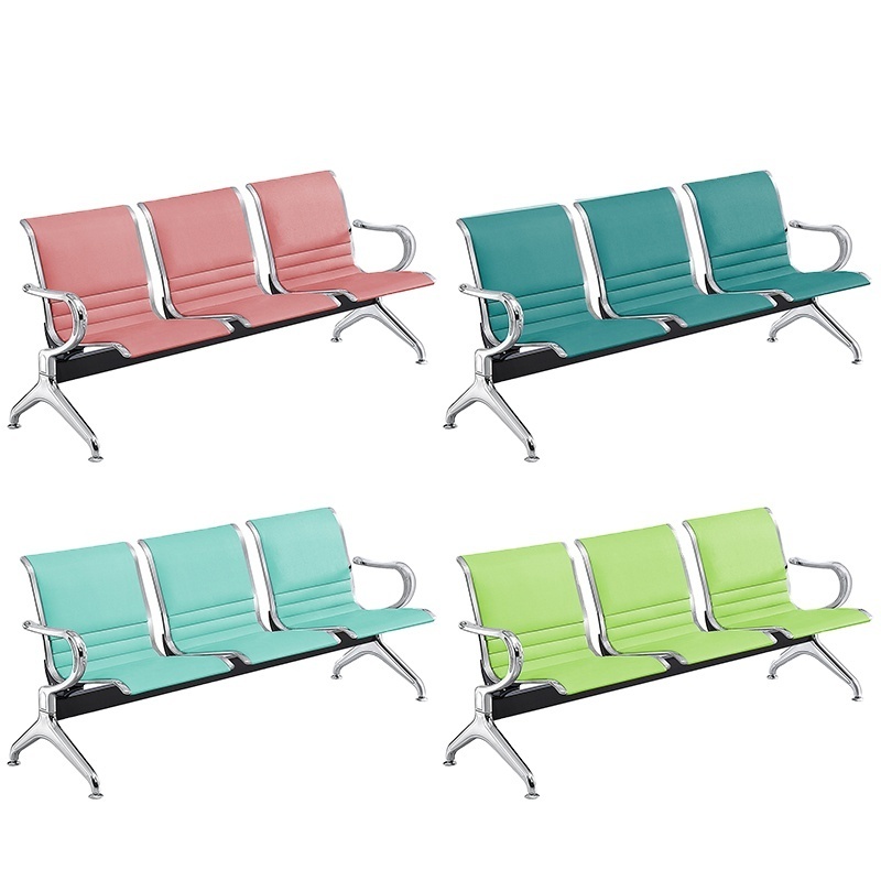 High Quality Waiting Bench Link Chair Airport Waiting Room Seating Chair Used Tandem Airport Public PU Seating