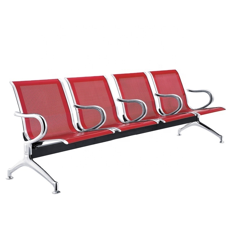 Bus Station Public Area Waiting Bench 4 Seater Commercial Furniture Waiting Chair Wholesale