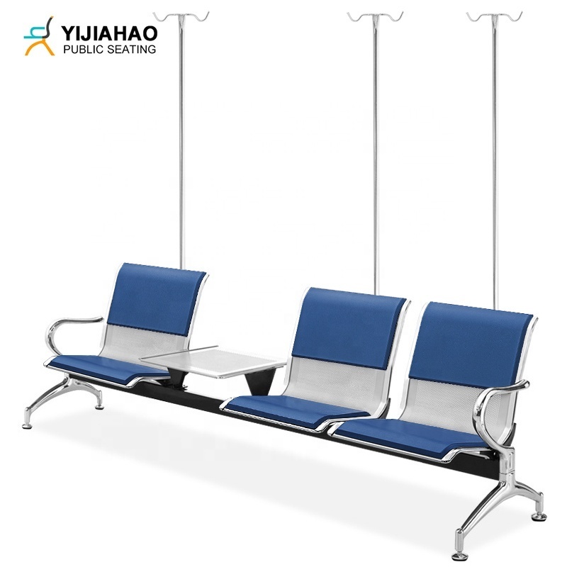 Hospital Furniture Chairs Used Transfusion Reception Waiting Room Patient Bench Infusion Chair