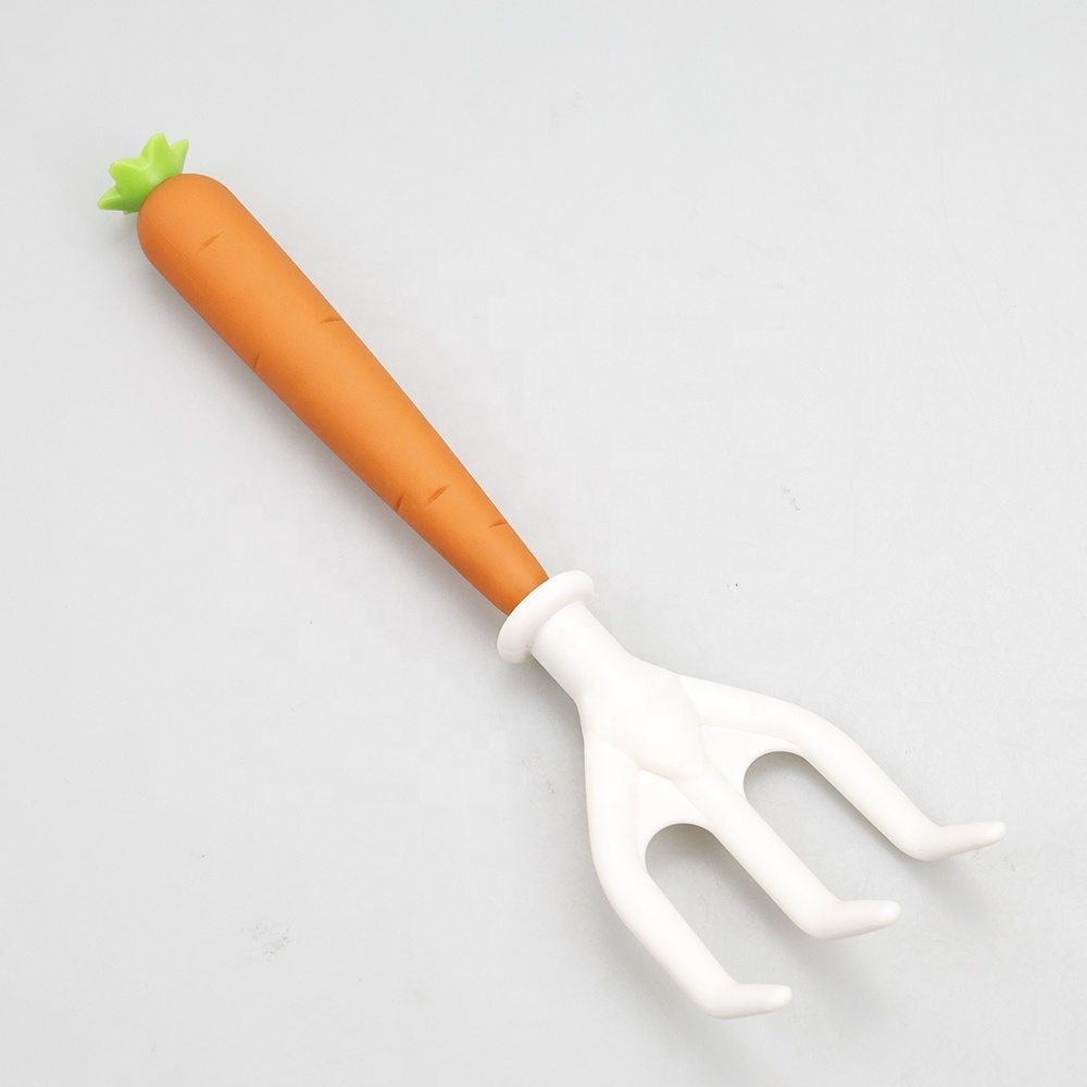 Beach Children Toy Mini Small Hand Shovel Rake Spade  With Carrot Shape Handle Kids Gardening Tools Set