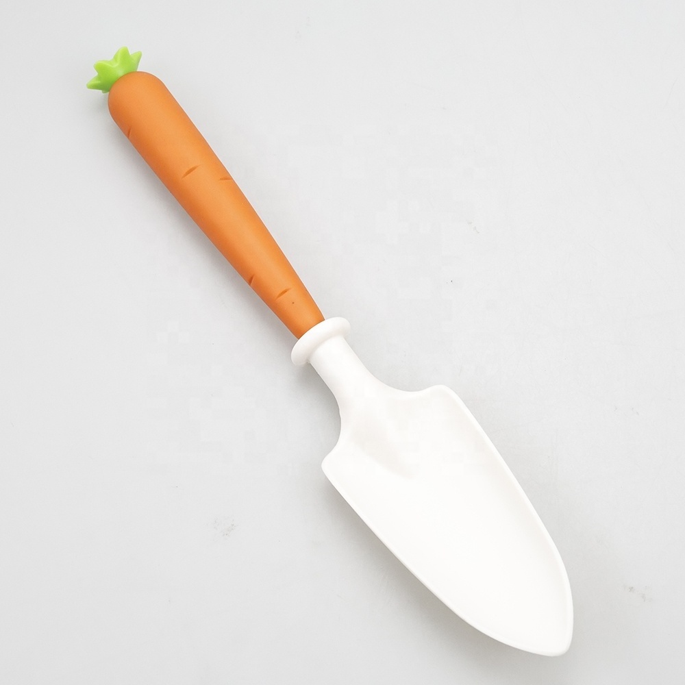 Beach Children Toy Mini Small Hand Shovel Rake Spade  With Carrot Shape Handle Kids Gardening Tools Set