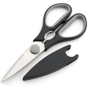 Kitchen Scissors - 8.8-Inch Professional Kitchen Shears - Heavy Duty, Stainless Steel, Dishwasher Safe - Micro Serrated Edge