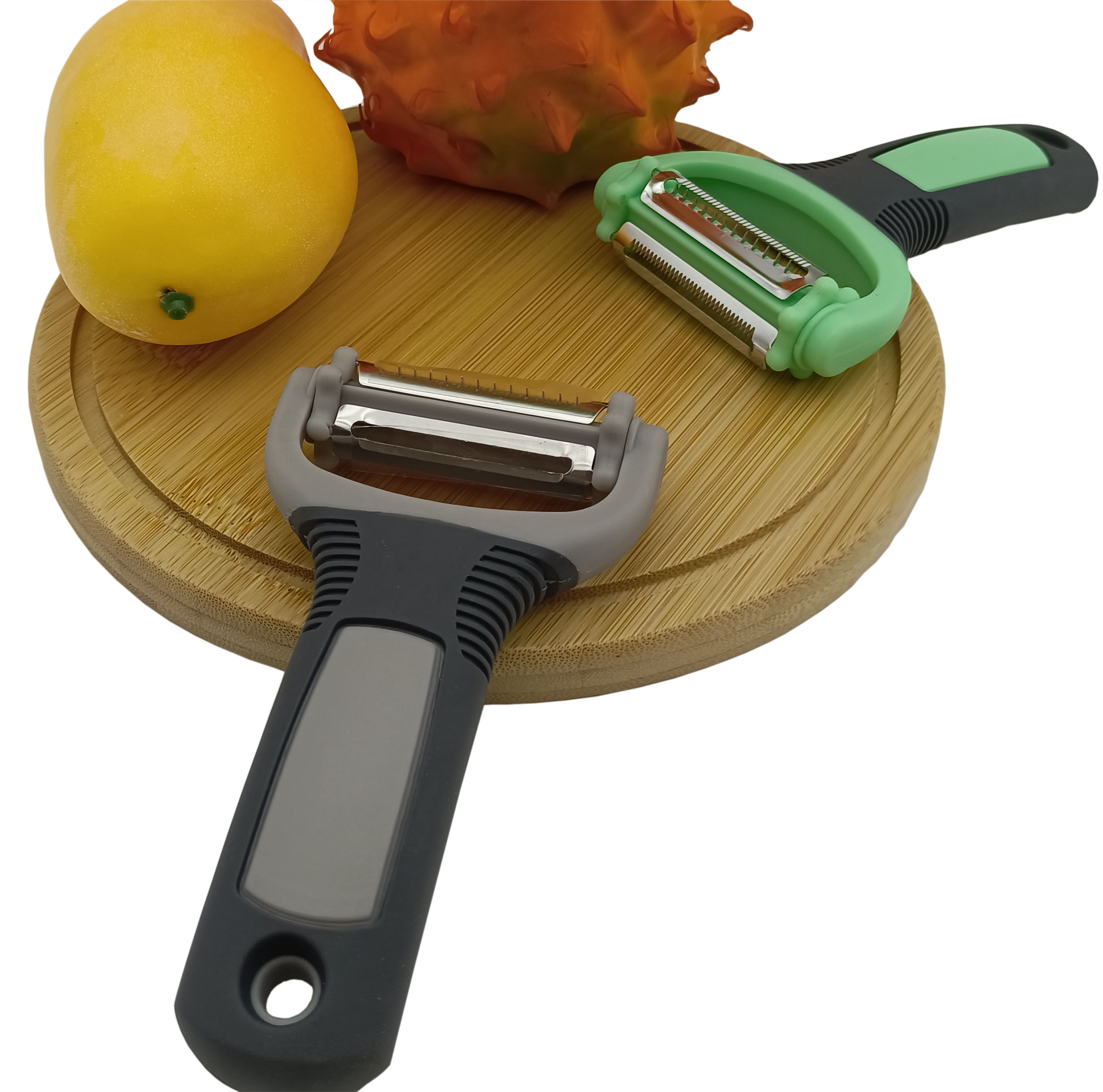 Rotating Stainless Steel Blade Plastic Three-In-One All Silk Vegetable Fruit Peeler Potato Peeler