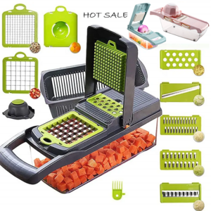 Factory wholesale Kitchen tools 14 in 1 Vegetable Cutter manual mandoline fruit vegetable cutter onion dicer Vegetable Chopper