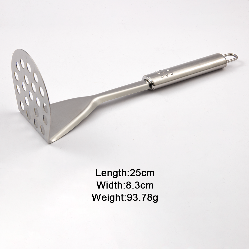 Top Selling Stainless Steel Potato Masher With Smooth Grip Handle For Vegetable Fruit Salad Press