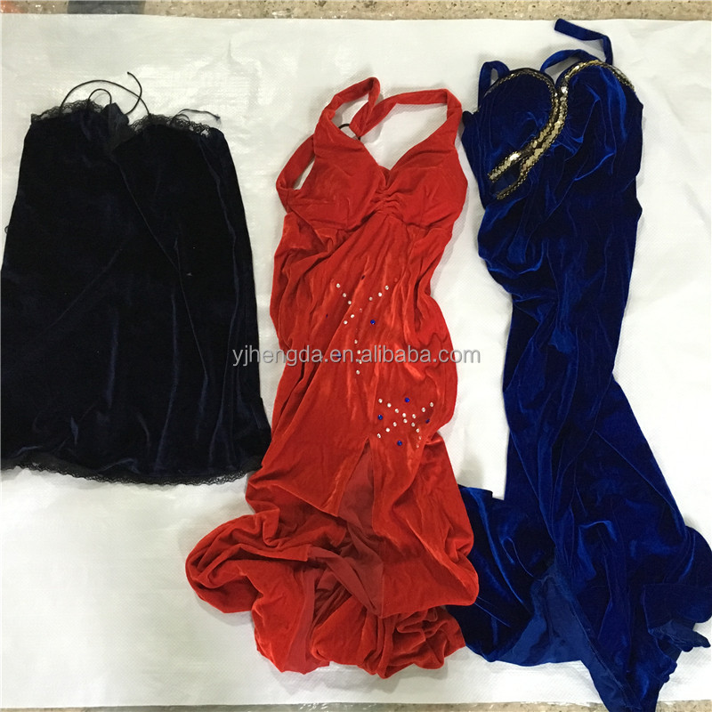 high quality velvet used clothing second hand ladies clothing in bales mixed second hand clothes bales bulk sexy bags