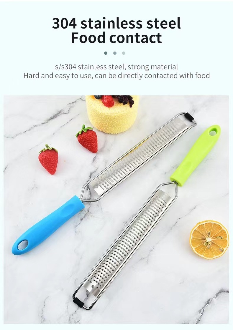 Vegetable Slicer Cucumbers Carrots Cheese Stainless Steel Cheese Graters Lemon Including Cleaning Brush For Kitchen