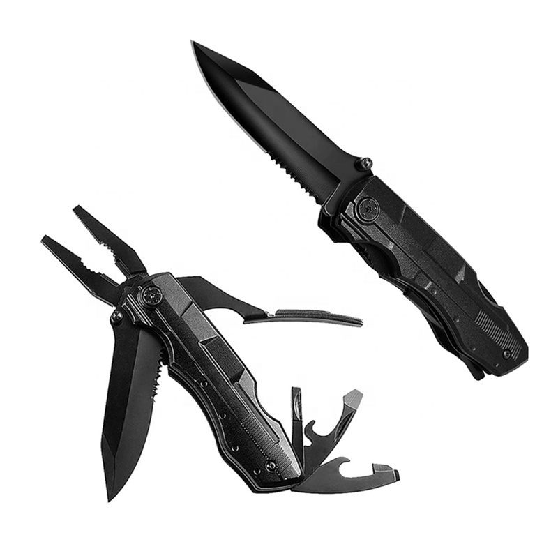 Outdoor Folding Multi Tool Knife Plier  MultiTool Pocket Knife Tactical Knife With Screwdriver bit