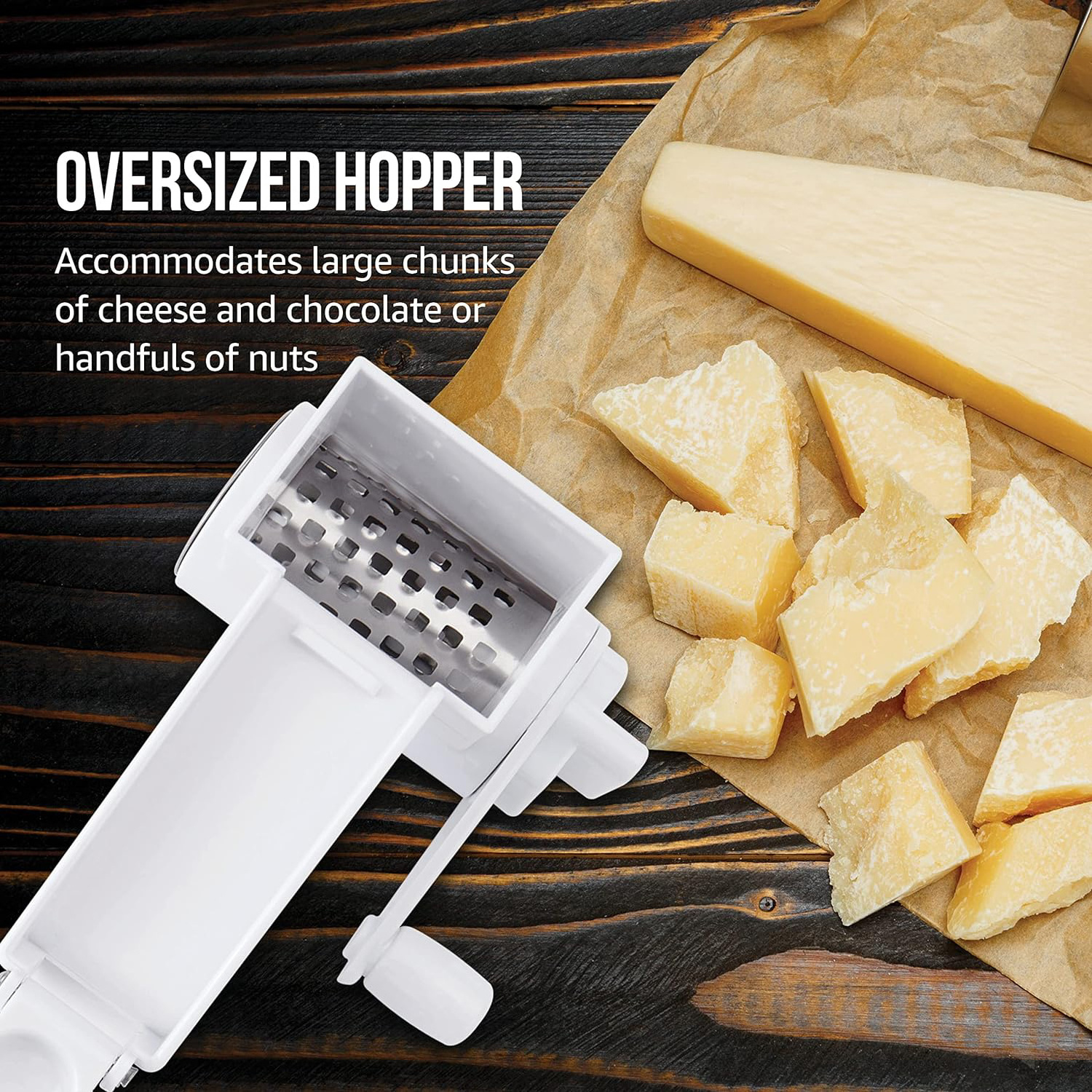 New Product Ideas 2023 Kitchen Cheese Tools Manual Vegetable Rotary Drum Grater Stainless Steel Hand Mini Cheese Butter Grater