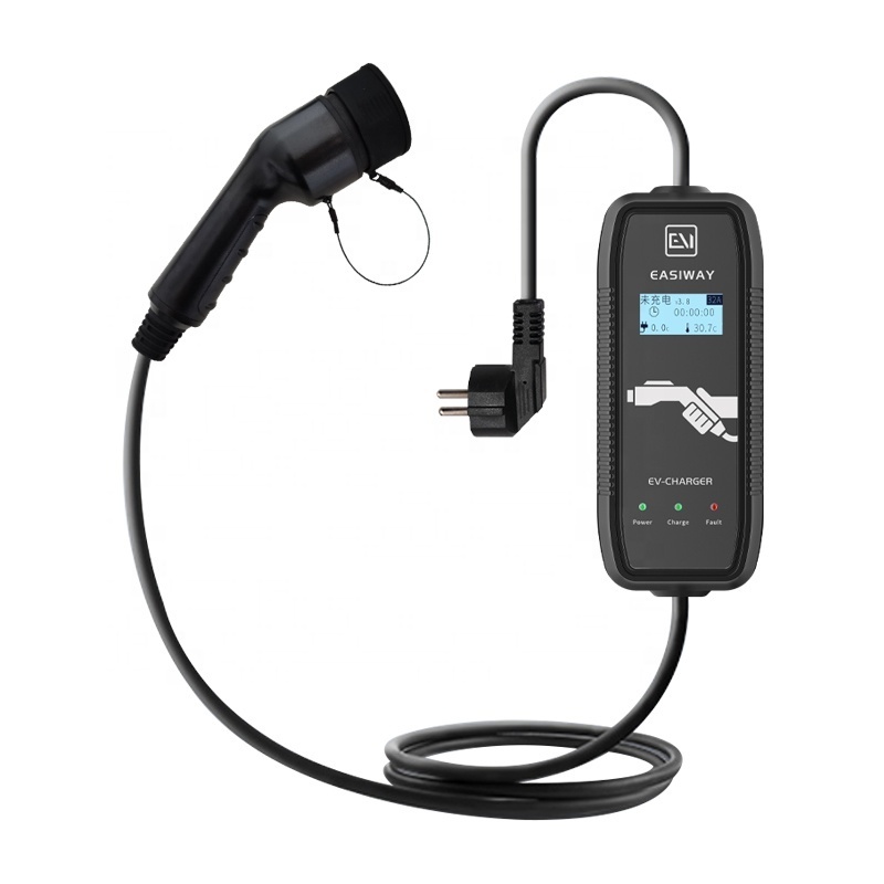 ZR-EUO03-3 display the relevant data of real-time charging of the charging gun with screw accessories EV Charger type 2